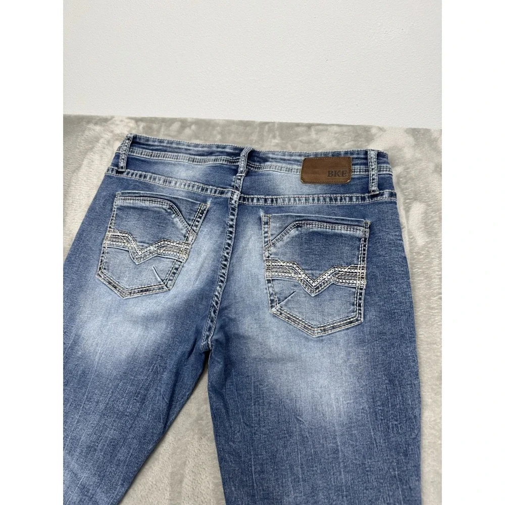 Buckle BKE Jeans Mens 36R Carter Blue Denim Casual Pants Whiskers Straight Leg